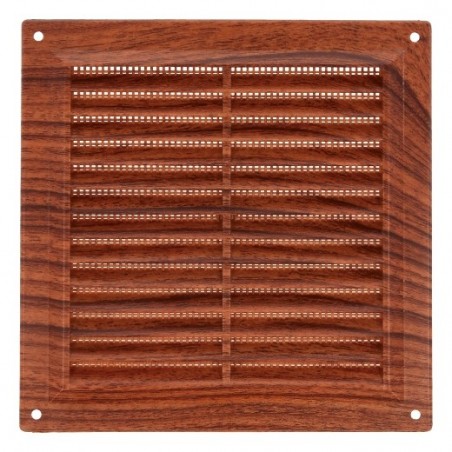 AMIG 23234  
 Rejilla ventilación con mosquitera 6  
 170 x 170 mm  
 ABS  
 Sapelli