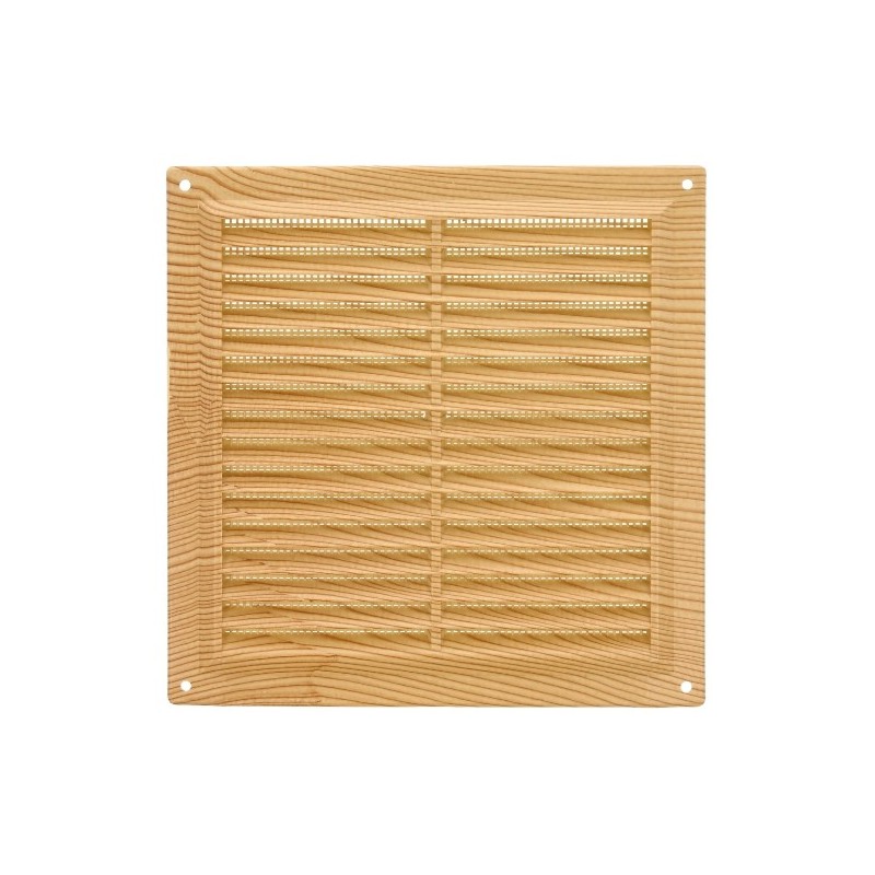 AMIG 23235  
 Rejilla ventilación con mosquitera 6  
 200 x 200 mm  
 ABS  
 Pino