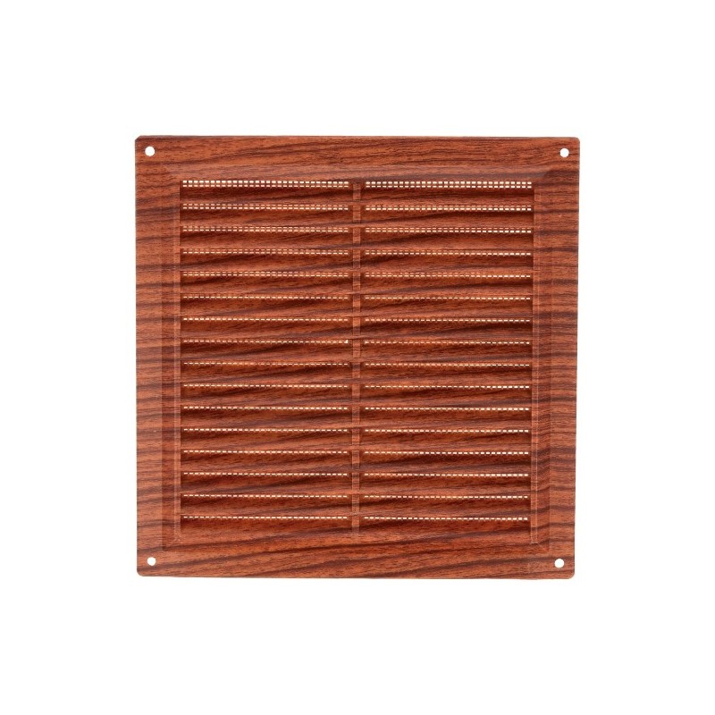 AMIG 23236  
 Rejilla ventilación con mosquitera 6  
 200 x 200 mm  
 ABS  
 Sapelli