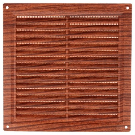 AMIG 23236  
 Rejilla ventilación con mosquitera 6  
 200 x 200 mm  
 ABS  
 Sapelli