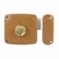 AMIG 23311  
 Cerradura sobreponer 72PU  
 100 x 95 mm  
 Acero  
 Esmaltado oro - Derecha