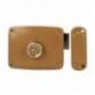 AMIG 23313  
 Cerradura sobreponer 72PU  
 120 x 95 mm  
 Acero  
 Esmaltado oro - Derecha