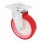 AMIG 23316  
 Rueda con pletina 2540  
 Ø100 mm  
 Poliuretano  
 Rojo