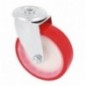 AMIG 23320  
 Rueda con agujero 2541  
 Ø100 mm  
 Poliuretano  
 Rojo