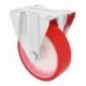 AMIG 23324  
 Rueda con pletina fija 2542  
 Ø100 mm  
 Poliuretano  
 Rojo