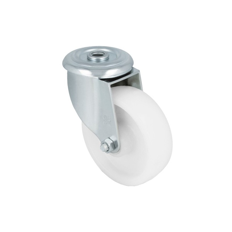 AMIG 23327  
 Rueda con agujero 2551  
 100 mm  
 Nylon  
 Blanco