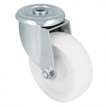 AMIG 23327  
 Rueda con agujero 2551  
 100 mm  
 Nylon  
 Blanco