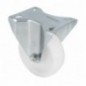 AMIG 23329  
 Rueda con pletina fija 2552  
 Ø100 mm  
 Nylon  
 Blanco