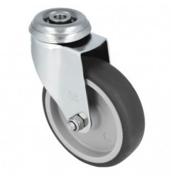 AMIG 23332  
 Rueda con agujero 2561  
 Ø100 mm  
 Acero inoxidable 18/8  
 Gris