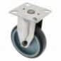 AMIG 23334  
 Rueda con pletina fija 2562  
 100 mm  
 Acero inoxidable 18/8  
 Gris