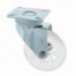 AMIG 23336  
 Rueda con pletina 2570  
 Ø75 mm  
 Policarbonato  
 Transparente