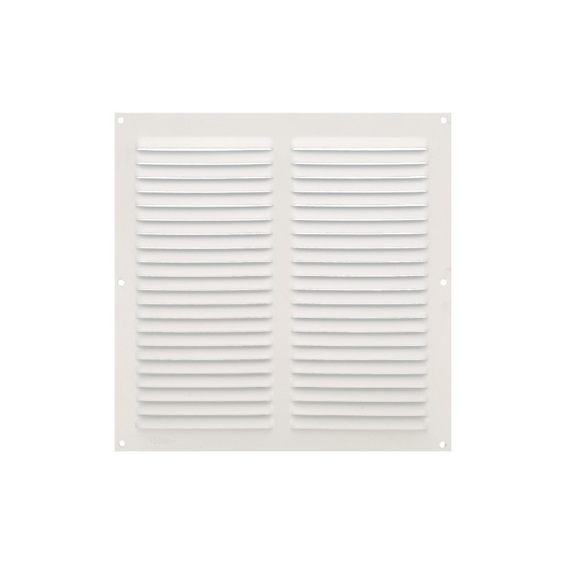 AMIG 23344  
 Rejilla ventilación 3  
 250 x 250 mm  
 Aluminio  
 Blanco
