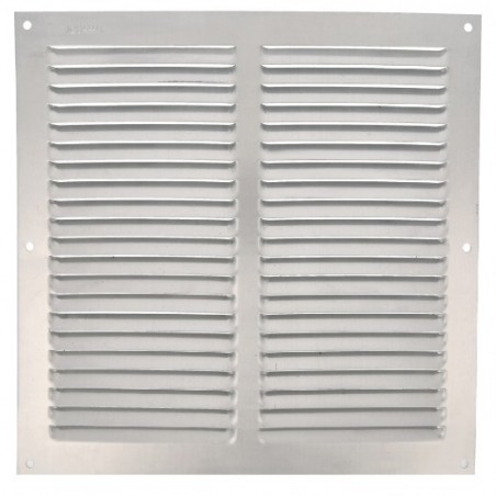 AMIG 23345  
 Rejilla ventilación 3  
 250 x 250 mm  
 Aluminio  
 Plata