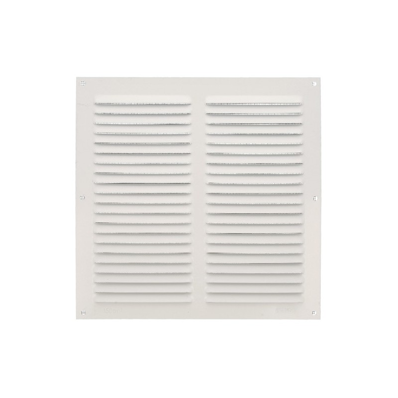 AMIG 23348  
 Rejilla ventilación con mosquitera 3  
 250 x 250 mm  
 Aluminio  
 Blanco