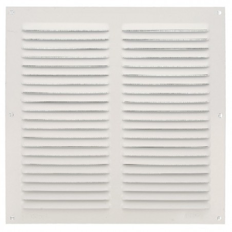 AMIG 23348  
 Rejilla ventilación con mosquitera 3  
 250 x 250 mm  
 Aluminio  
 Blanco