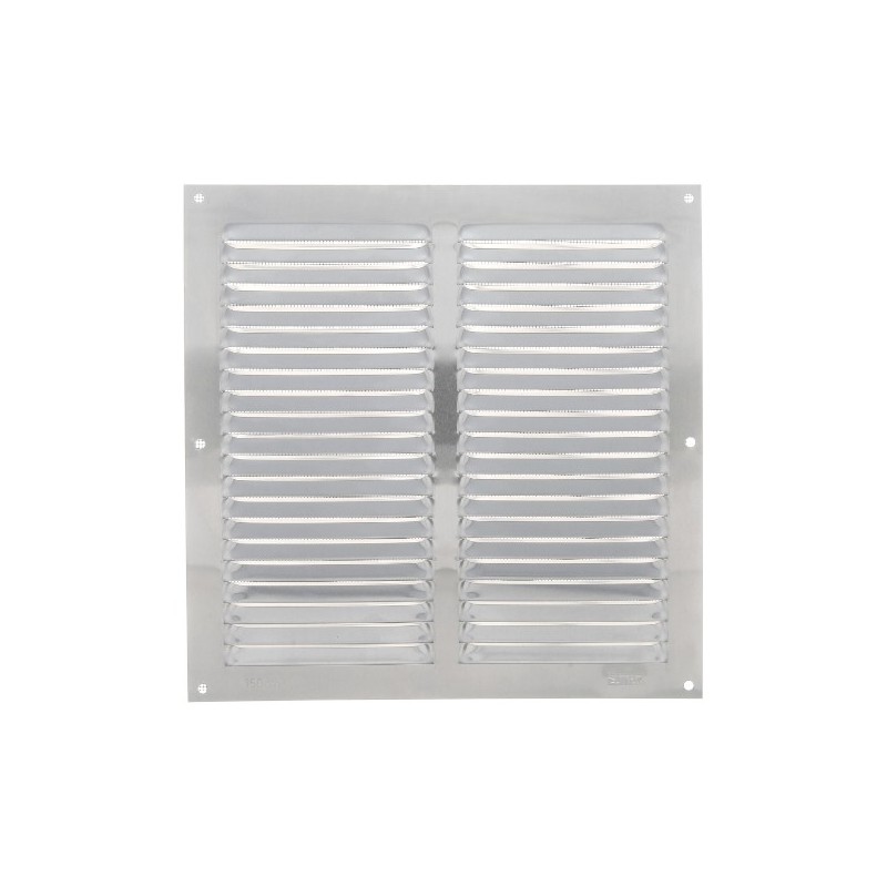 AMIG 23349  
 Rejilla ventilación con mosquitera 3  
 250 x 250 mm  
 Aluminio  
 Plata