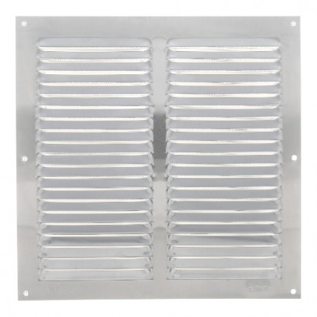 AMIG 23349  
 Rejilla ventilación con mosquitera 3  
 250 x 250 mm  
 Aluminio  
 Plata