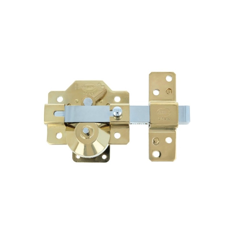 AMIG 23370  
 Cerrojo alta seguridad 2PLUS  
 90 x 154 mm  
 Acero  
 Oro