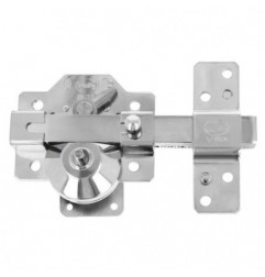 AMIG 23371  
 Cerrojo alta seguridad 2PLUS  
 90 x 154 mm  
 Acero  
 Cromado brillo