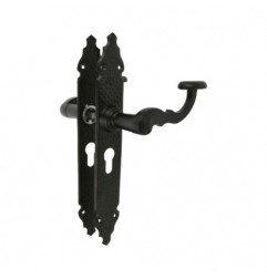 AMIG 23384  
 Manilla con placa 100PB  
 280 x 44 mm  
 Placa de acero, Tirador de zamak  
 Negro