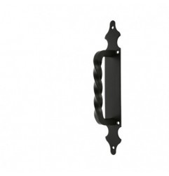 AMIG 23391  
 Manillón con placa 101  
 280 x 45 mm  
 Placa de acero, Tirador de zamak  
 Negro