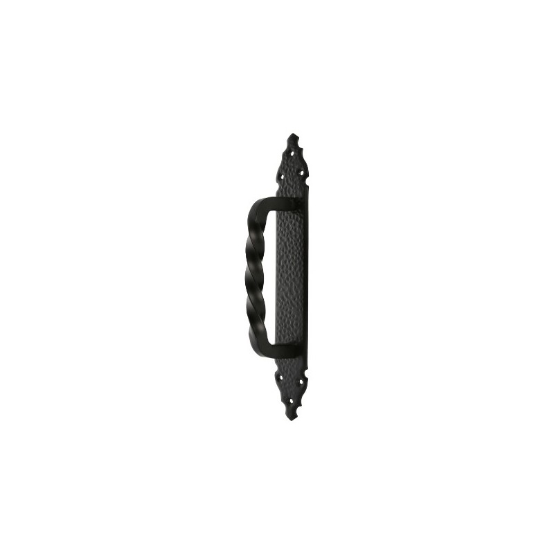 AMIG 23392  
 Manillón con placa 102  
 280 x 45 mm  
 Placa de acero, Tirador de zamak  
 Negro