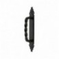 AMIG 23392  
 Manillón con placa 102  
 280 x 45 mm  
 Placa de acero, Tirador de zamak  
 Negro