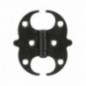 AMIG 23399  
 Bisagra 553  
 60 mm  
 Acero  
 Negro