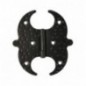 AMIG 23401  
 Bisagra 553  
 100 mm  
 Acero  
 Negro