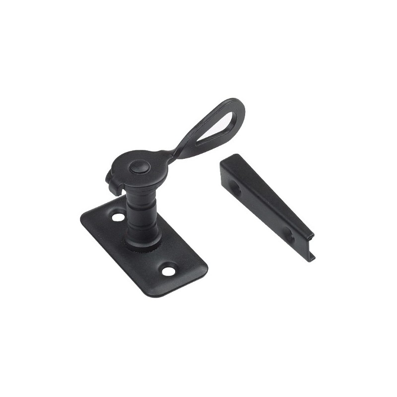 AMIG 23424  
 Aldabilla 12  
 50 x 25 x 38/20 mm  
 Acero  
 Negro