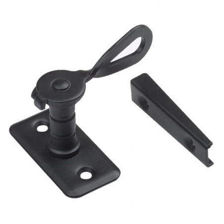 AMIG 23424  
 Aldabilla 12  
 50 x 25 x 38/20 mm  
 Acero  
 Negro
