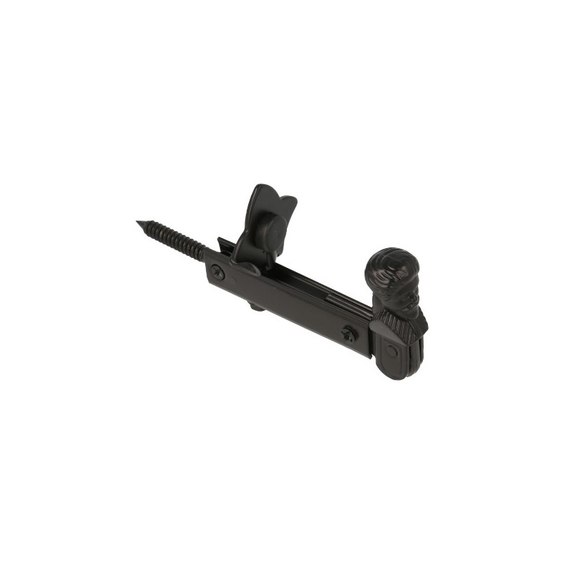 AMIG 23436  
 Retenedor contraventana 6  
 157 x 60 mm  
 Zamak  
 Negro