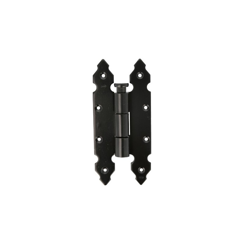 AMIG 23449  
 Bisagra 9110  
 200 x 90 mm  
 Acero  
 Negro