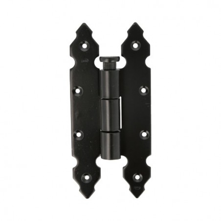 AMIG 23449  
 Bisagra 9110  
 200 x 90 mm  
 Acero  
 Negro