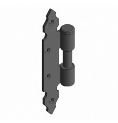 AMIG 23450  
 Media bisagra 9120  
 200 mm  
 Acero  
 Negro