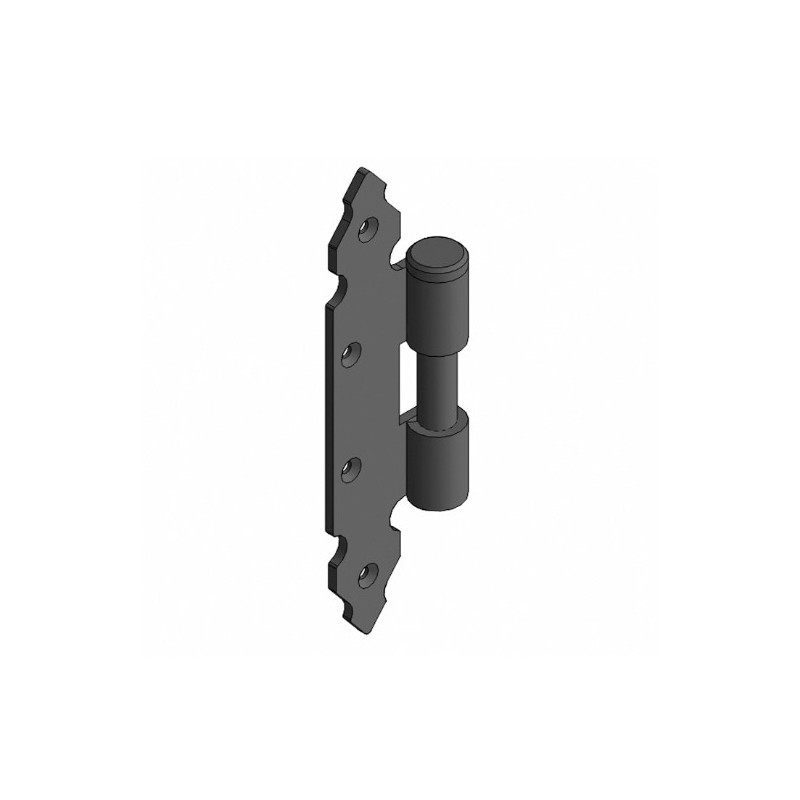 AMIG 23450  
 Media bisagra 9120  
 200 mm  
 Acero  
 Negro