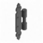 AMIG 23450  
 Media bisagra 9120  
 200 mm  
 Acero  
 Negro