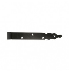 AMIG 23462  
 Gozne gótico 7030  
 250 x 35 x 4 mm  
 Acero  
 Negro