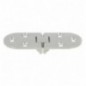 AMIG 23473  
 Bisagra 7  
 81 x 31 x 2,5 mm  
 Latón  
 Cromado mate