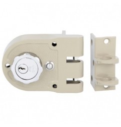 AMIG 23516  
 Cerradura sobreponer 1396  
 60 mm  
 Beige - Derecha
