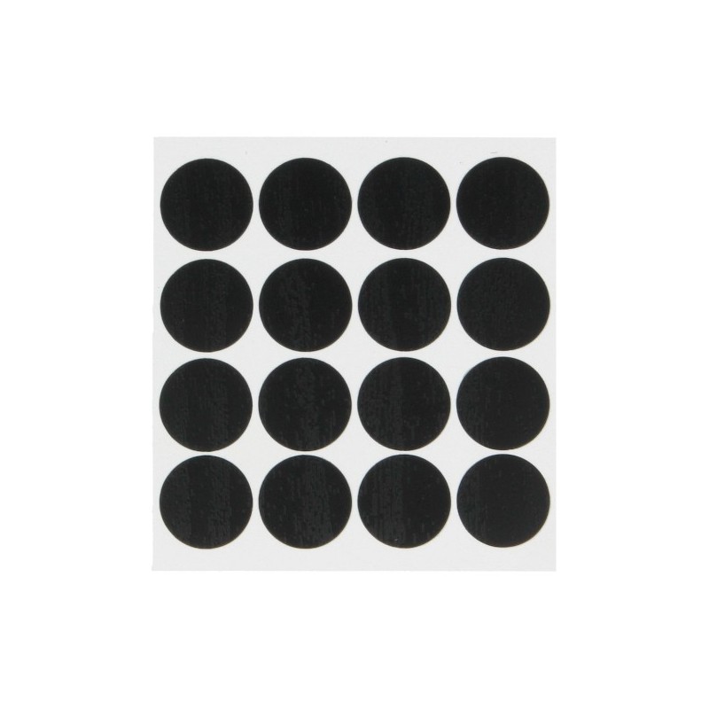 AMIG 23526  
 Tapón adhesivo 614  
 Ø12 mm  
 PVC  
 Negro