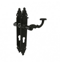 AMIG 23550  
 Manilla con placa 100PB  
 280 x 44 mm  
 Placa de acero, Tirador de zamak  
 Negro