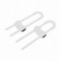 AMIG 23566  
 Cierra seguridad de puertas CS515  
 185 x 58 x 14 mm  
 ABS  
 Blanco