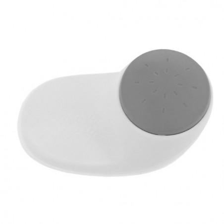 AMIG 23567  
 Tope para puertas CS516  
 82 x 50 x 50 mm  
 ABS + goma  
 Blanco/Gris