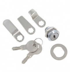 AMIG 23568   Cerradura buzón 3KIT   Acero   Niquelado
