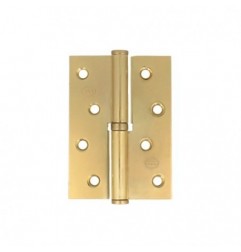 AMIG 23590  
 Bisagra 5007A  
 100 x 70 x 3 mm  
 Acero  
 Latonado barnizado - Derecha