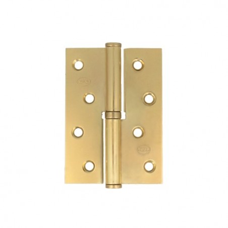 AMIG 23590  
 Bisagra 5007A  
 100 x 70 x 3 mm  
 Acero  
 Latonado barnizado - Derecha