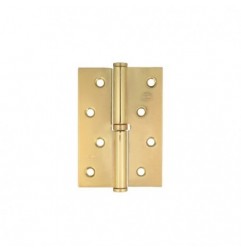 AMIG 23591  
 Bisagra 5007A  
 100 x 70 x 3 mm  
 Acero  
 Latonado barnizado - Izquierda