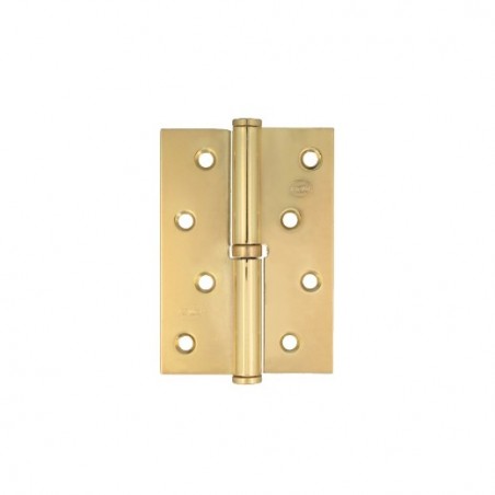 AMIG 23591  
 Bisagra 5007A  
 100 x 70 x 3 mm  
 Acero  
 Latonado barnizado - Izquierda