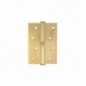 AMIG 23591  
 Bisagra 5007A  
 100 x 70 x 3 mm  
 Acero  
 Latonado barnizado - Izquierda